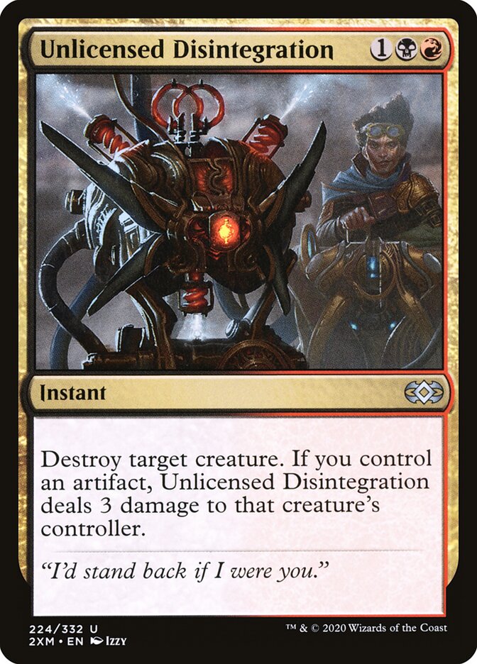 Desintegração Ilícita / Unlicensed Disintegration - Magic: The Gathering - MoxLand