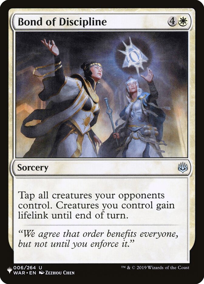 Elo de Disciplina / Bond of Discipline - Magic: The Gathering - MoxLand