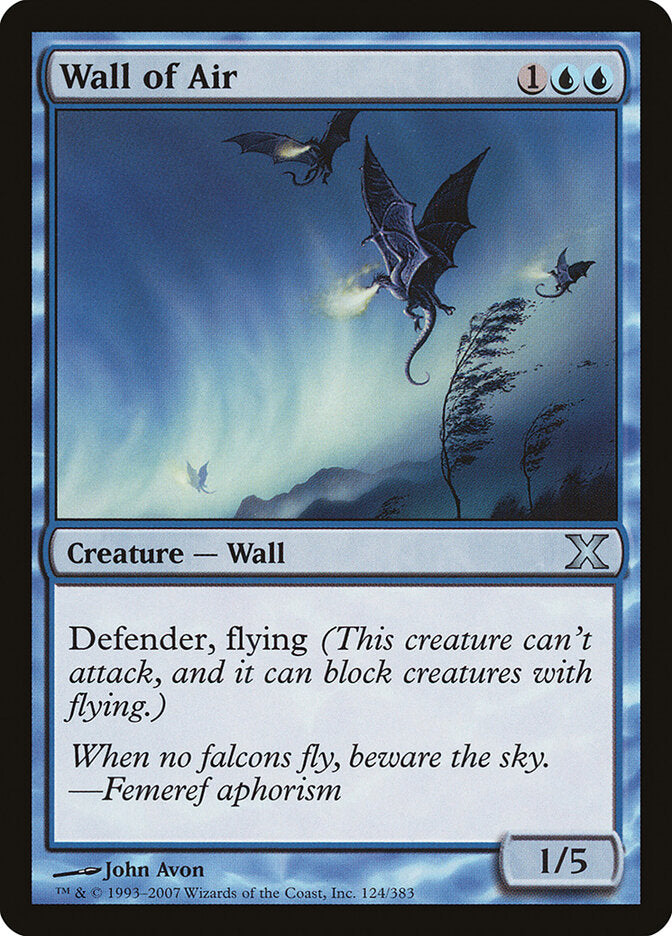Barreira de Ar / Wall of Air - Magic: The Gathering - MoxLand