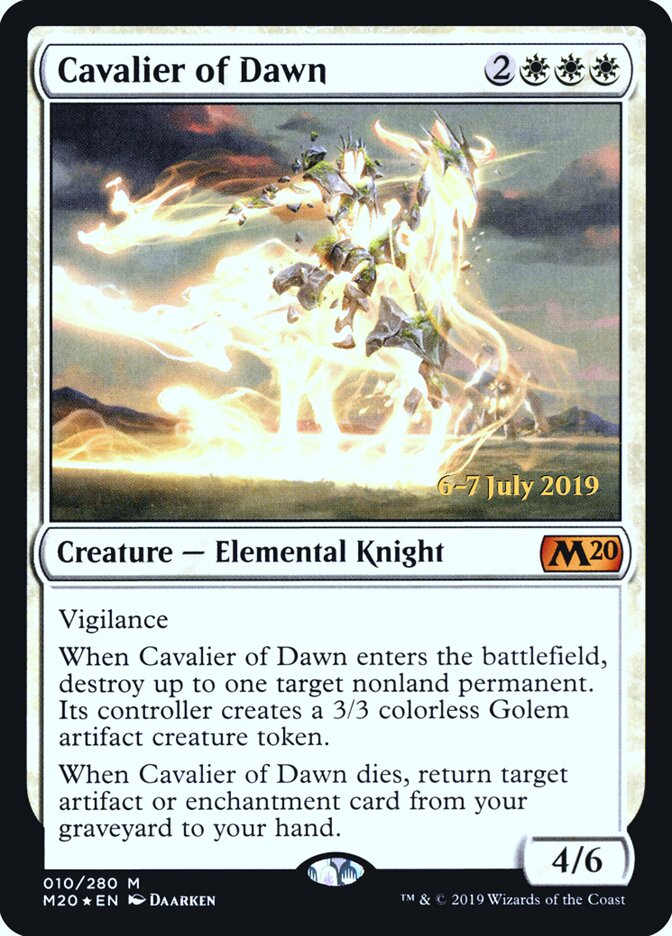 Cavaleiro da Aurora / Cavalier of Dawn - Magic: The Gathering - MoxLand