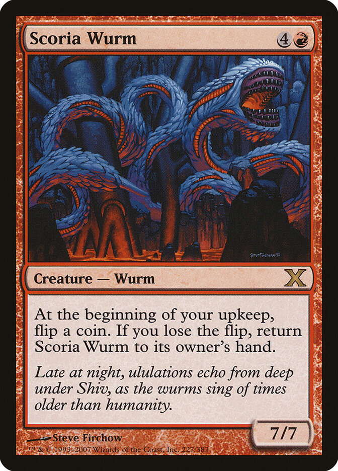 Vorme de Escória / Scoria Wurm - Magic: The Gathering - MoxLand