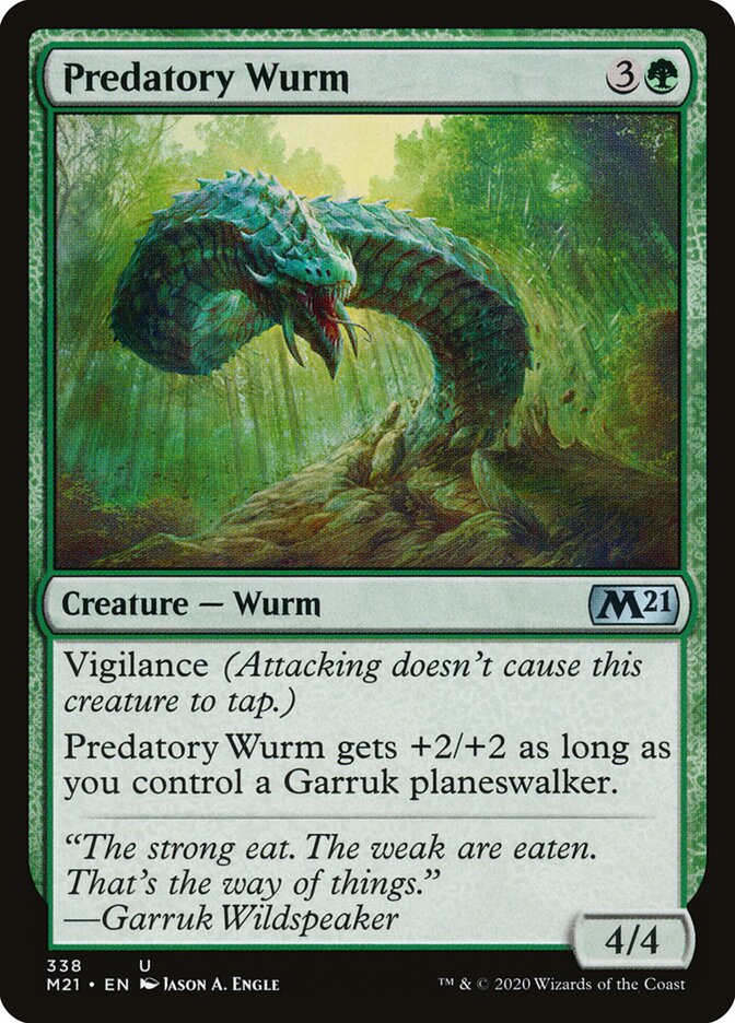 Vorme Predador / Predatory Wurm - Magic: The Gathering - MoxLand
