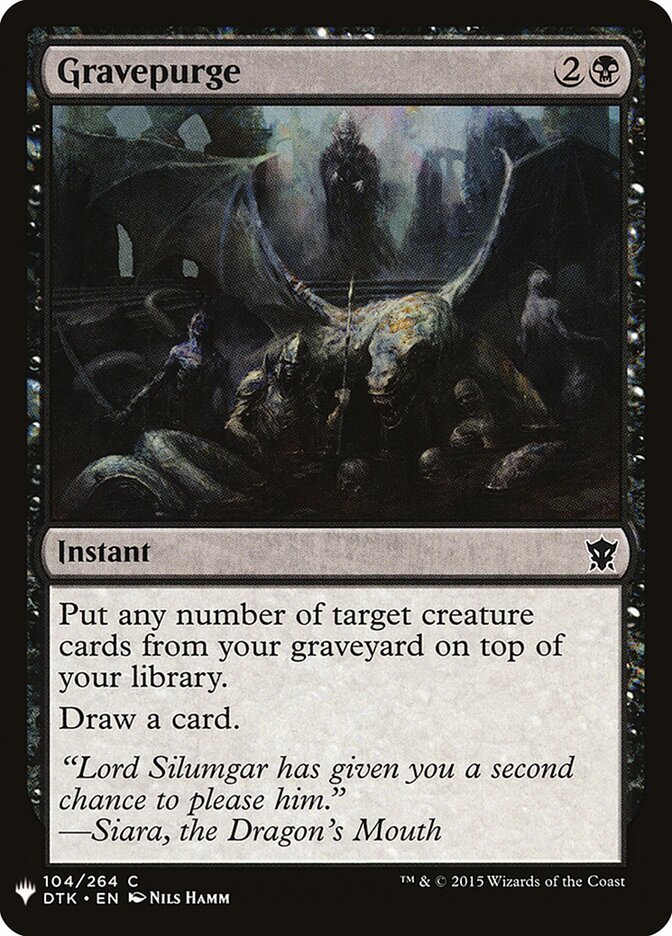 Expurgar Túmulo / Gravepurge - Magic: The Gathering - MoxLand