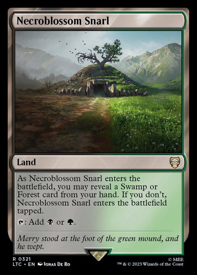 Liame da Necroflorescência / Necroblossom Snarl - Magic: The Gathering - MoxLand