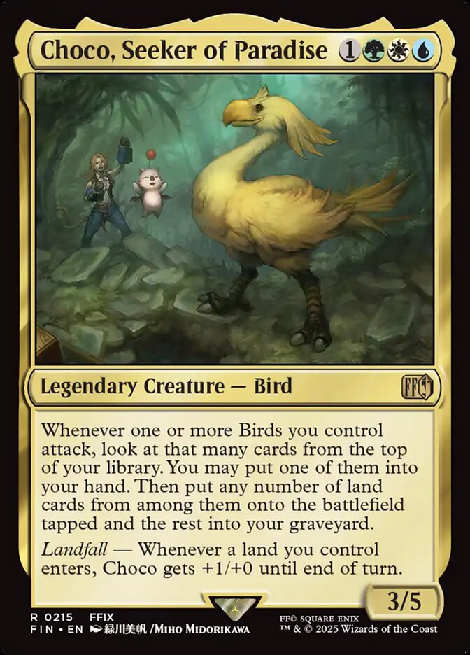 Choco, Explorador do Paraíso / Choco, Seeker of Paradise - Magic: The Gathering - MoxLand