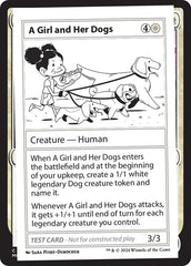 A Girl and Her Dogs - Magic: The Gathering - MoxLand