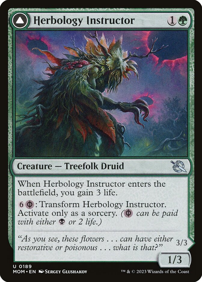 Instrutor de Herbologia / Herbology Instructor - Magic: The Gathering - MoxLand