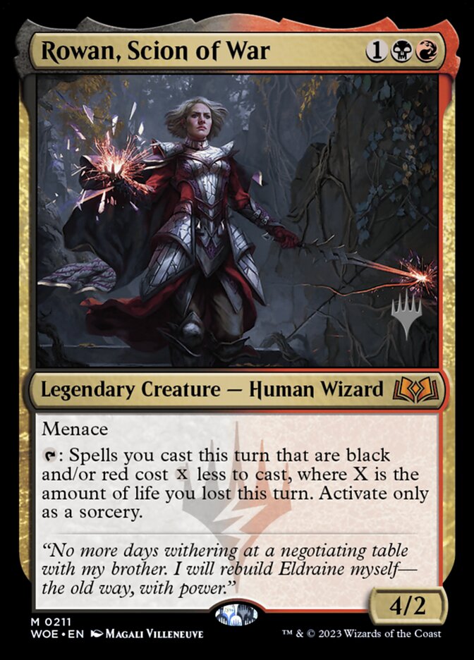 Rowan, Herdeira da Guerra / Rowan, Scion of War - Magic: The Gathering - MoxLand