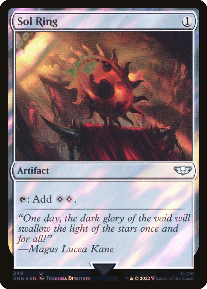 Anel Solar / Sol Ring - Magic: The Gathering - MoxLand