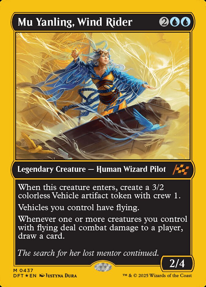 Mu Yanling, Ginete do Vento / Mu Yanling, Wind Rider - Magic: The Gathering - MoxLand