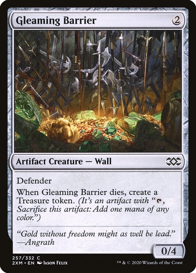 Barreira Reluzente / Gleaming Barrier - Magic: The Gathering - MoxLand