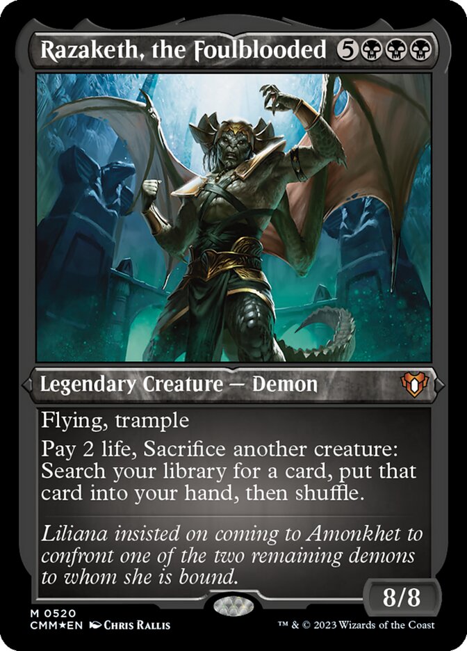 Razaketh do Sangue Hediondo / Razaketh, the Foulblooded - Magic: The Gathering - MoxLand