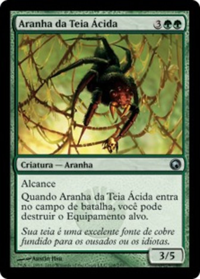 Aranha da Teia Ácida / Acid Web Spider - Magic: The Gathering - MoxLand