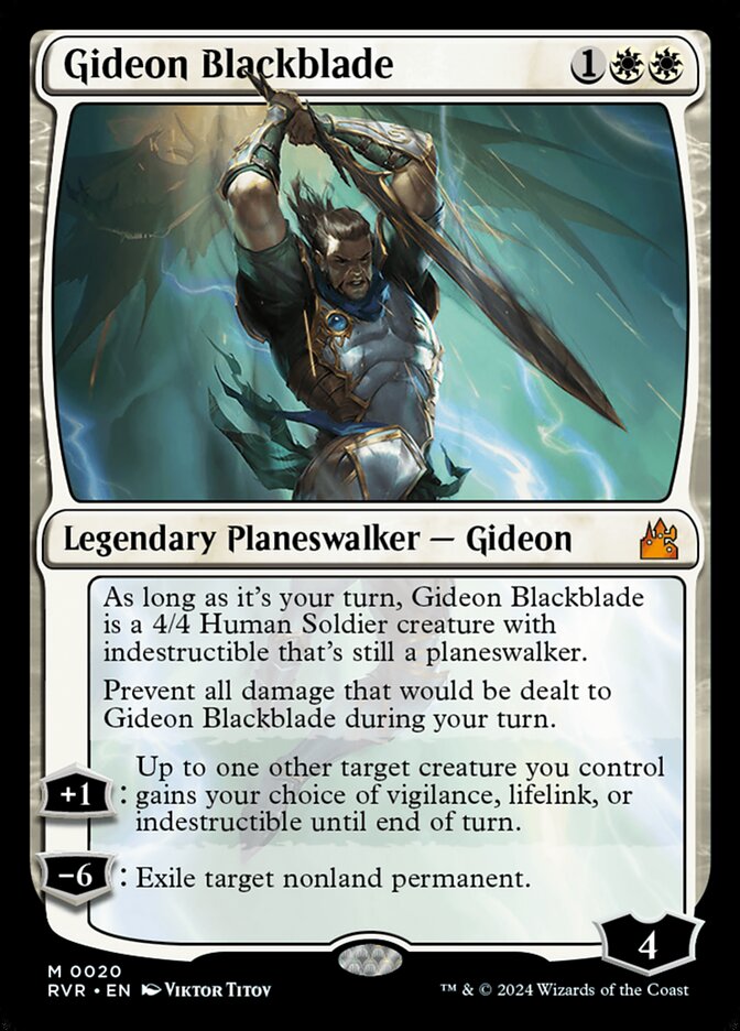 Gideon Lâmina Negra / Gideon Blackblade - Magic: The Gathering - MoxLand