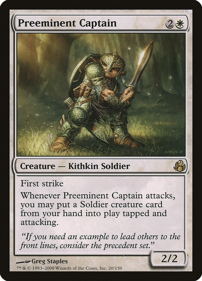 Capitão Preeminente / Preeminent Captain - Magic: The Gathering - MoxLand