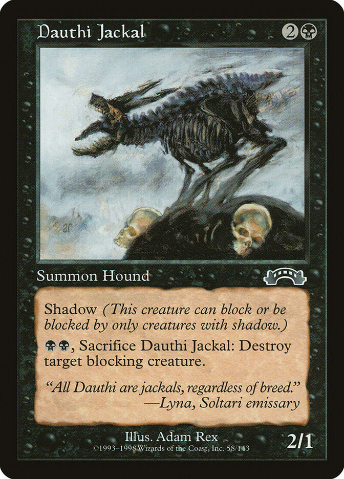 Chacal de Dauth / Dauthi Jackal - Magic: The Gathering - MoxLand