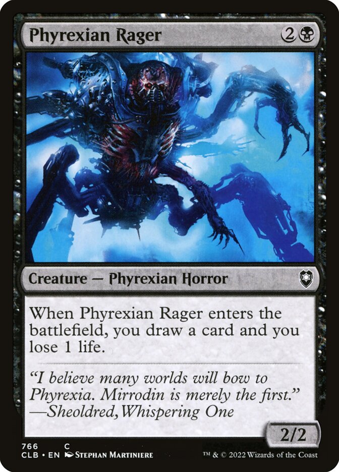 Raivoso Phyrexiano / Phyrexian Rager - Magic: The Gathering - MoxLand