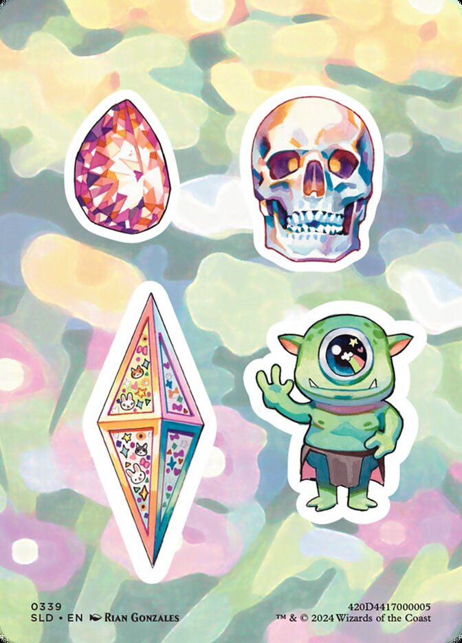 Sticker sheet - Magic: The Gathering - MoxLand