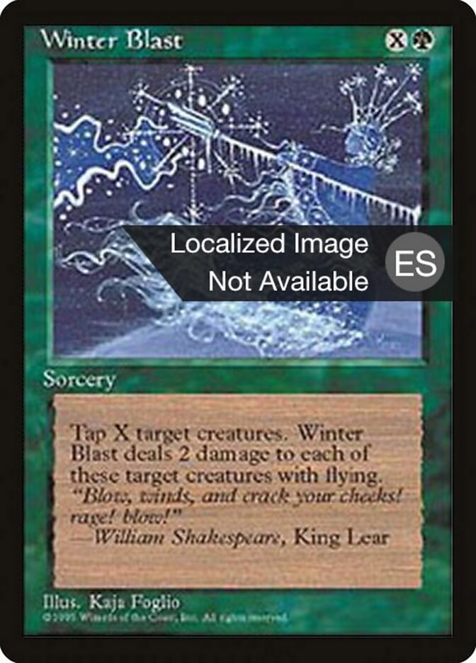 Maldição de Inverno / Winter Blast - Magic: The Gathering - MoxLand