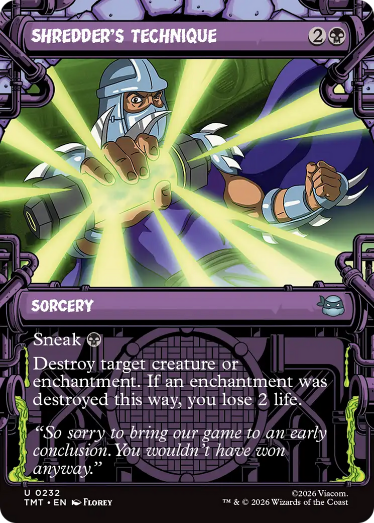 Shredder's Technique - Magic: The Gathering - MoxLand
