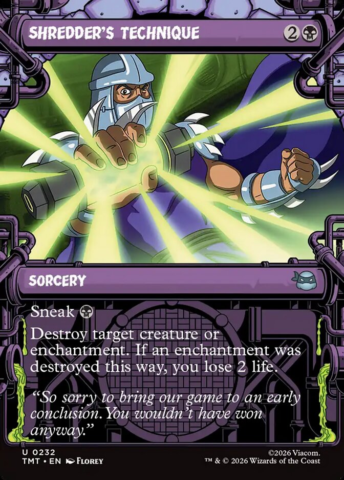 Shredder's Technique - Magic: The Gathering - MoxLand