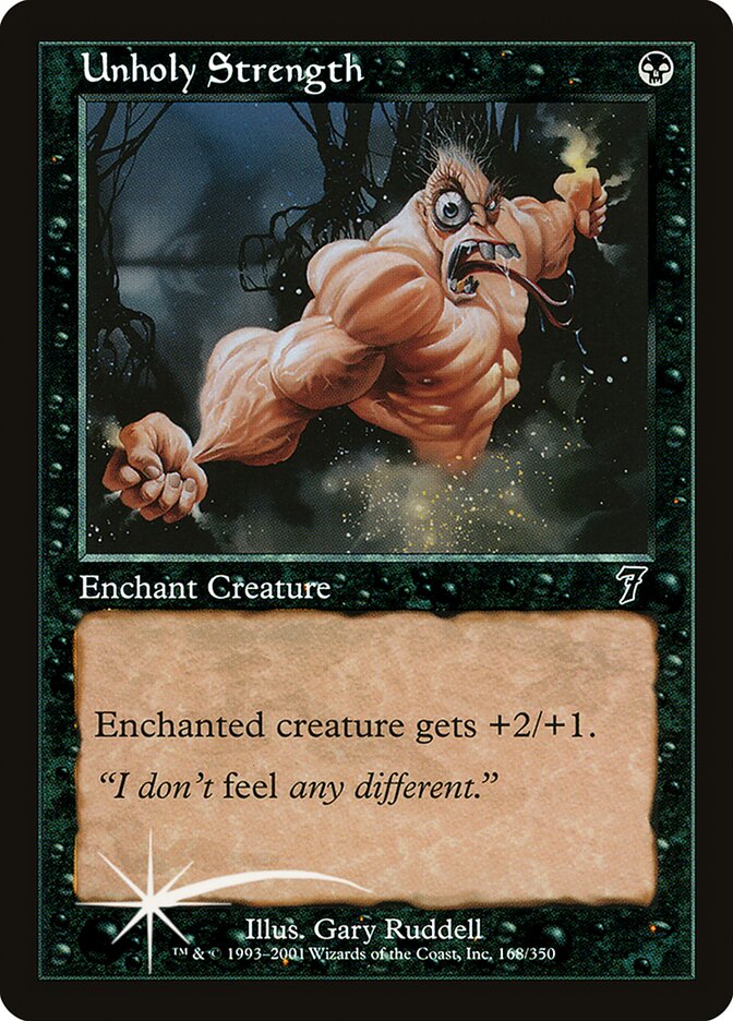 Força Profana / Unholy Strength - Magic: The Gathering - MoxLand