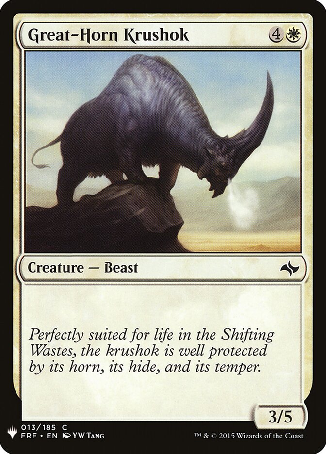 Krushok de Chifre Longo / Great-Horn Krushok - Magic: The Gathering - MoxLand