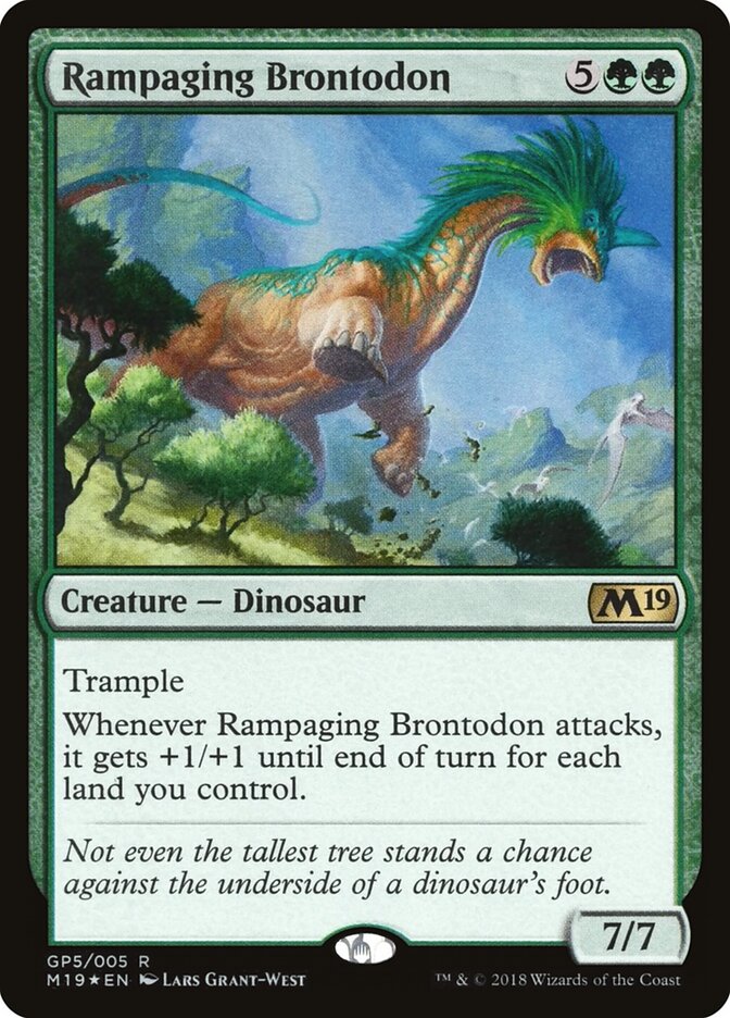 Brontodonte Enfurecido / Rampaging Brontodon - Magic: The Gathering - MoxLand