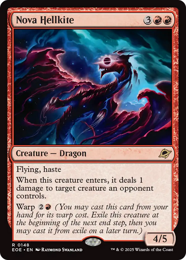 Dragão Avérneo da Nova / Nova Hellkite - Magic: The Gathering - MoxLand