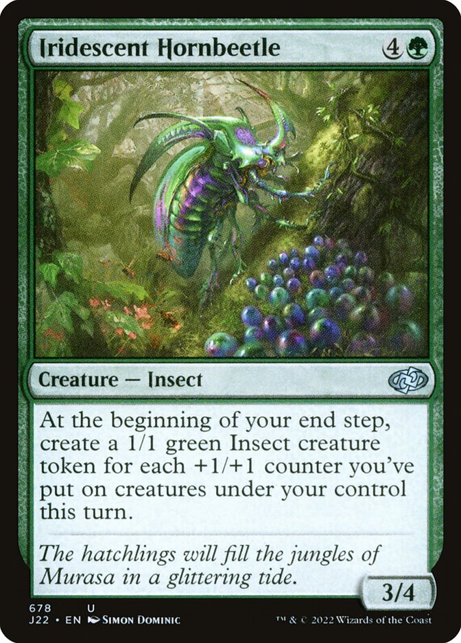 Serra-pau Iridescente / Iridescent Hornbeetle - Magic: The Gathering - MoxLand