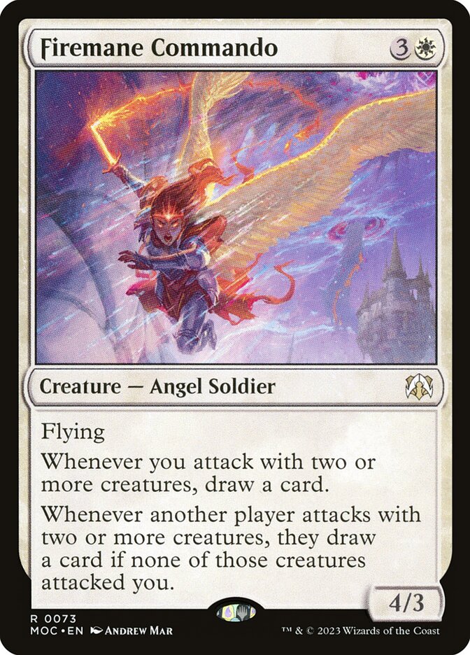 Comando Cabeleira de Fogo / Firemane Commando - Magic: The Gathering - MoxLand