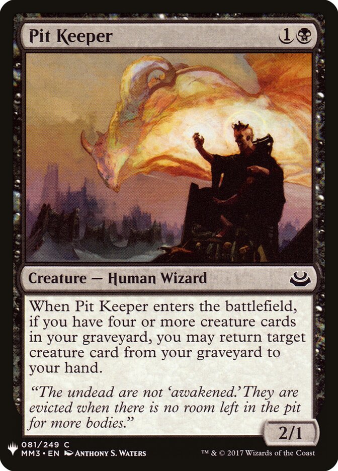 Guardião de Sepultura / Pit Keeper - Magic: The Gathering - MoxLand