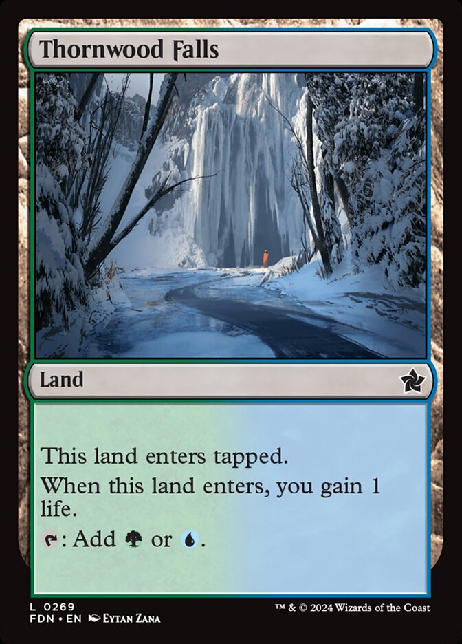 Cachoeira dos Espinhos / Thornwood Falls - Magic: The Gathering - MoxLand