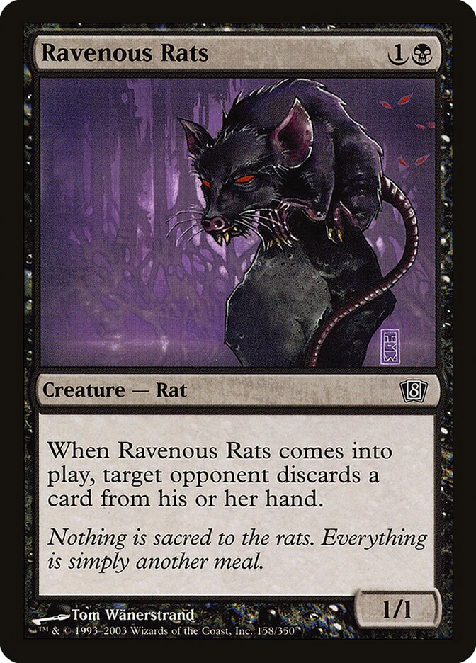 Ratos Vorazes / Ravenous Rats - Magic: The Gathering - MoxLand