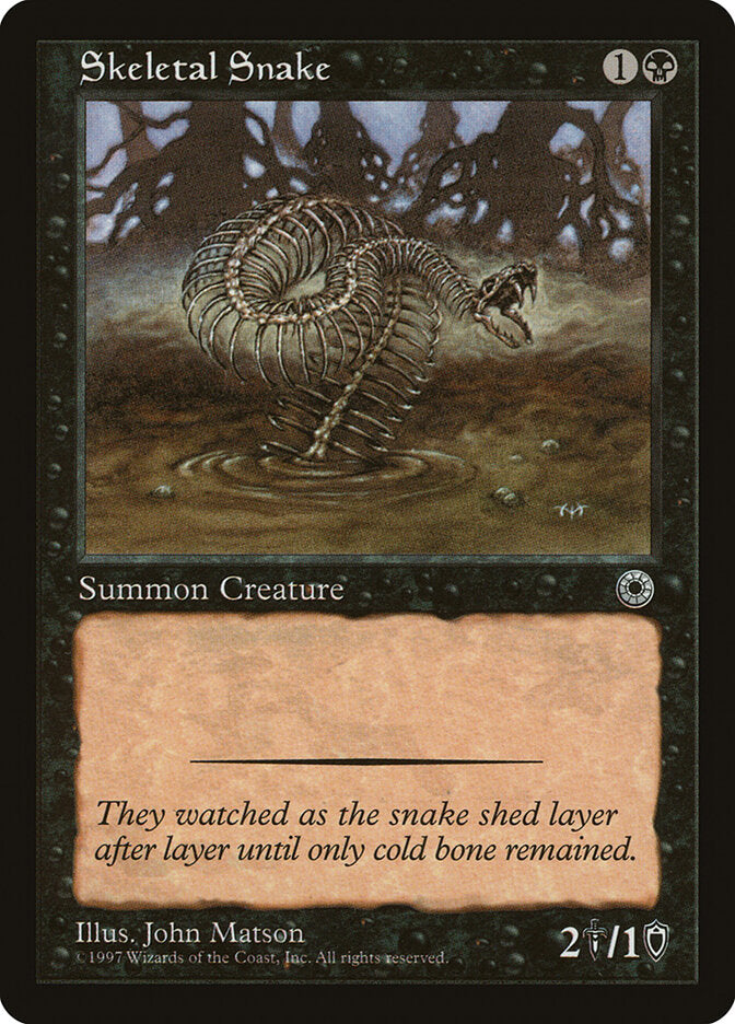 Skeletal Snake / Skeletal Snake - Magic: The Gathering - MoxLand