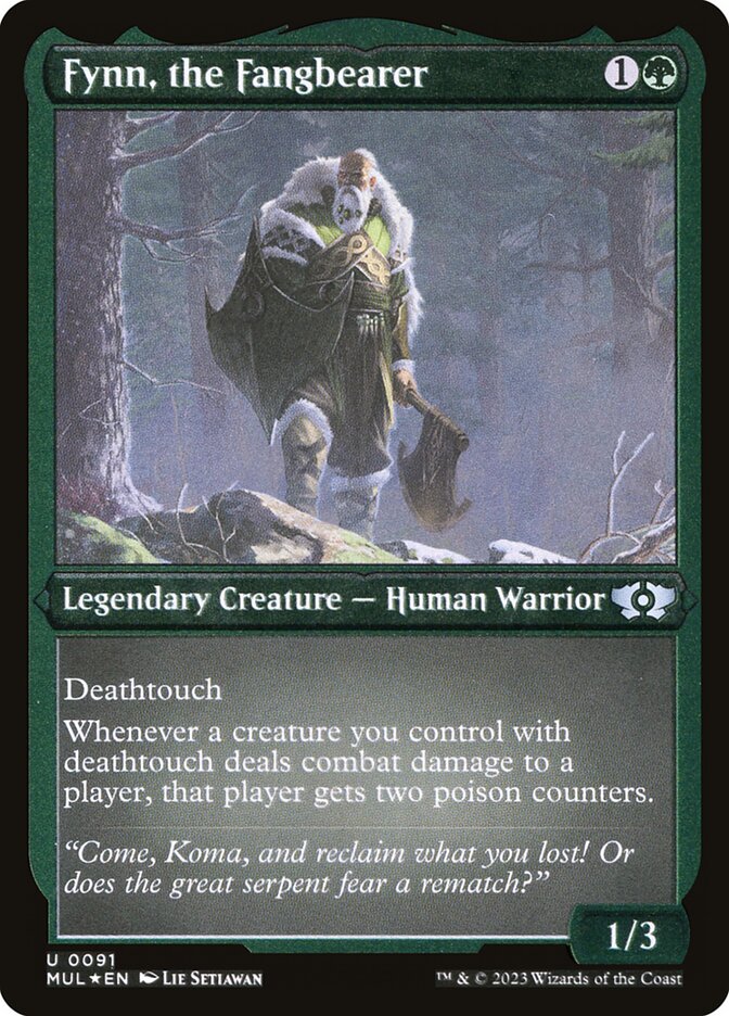 Fynn, o Portador da Presa / Fynn, the Fangbearer - Magic: The Gathering - MoxLand