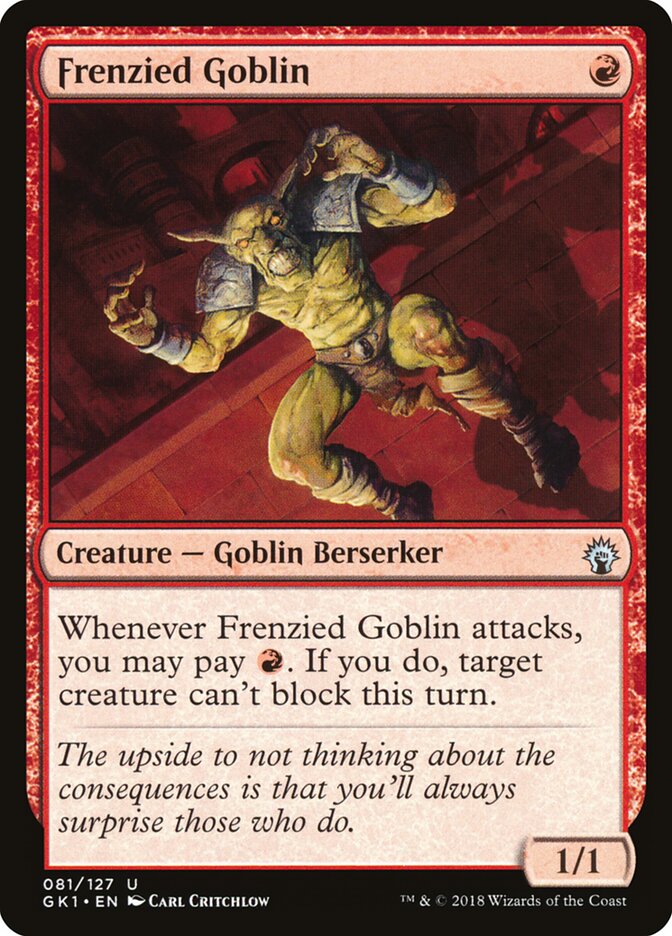 Goblin Ensandecido / Frenzied Goblin - Magic: The Gathering - MoxLand