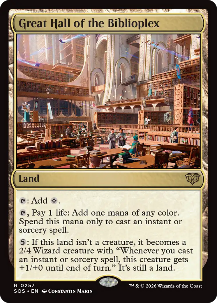 Great Hall of the Biblioplex - Magic: The Gathering - MoxLand