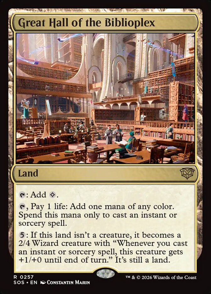 Great Hall of the Biblioplex - Magic: The Gathering - MoxLand