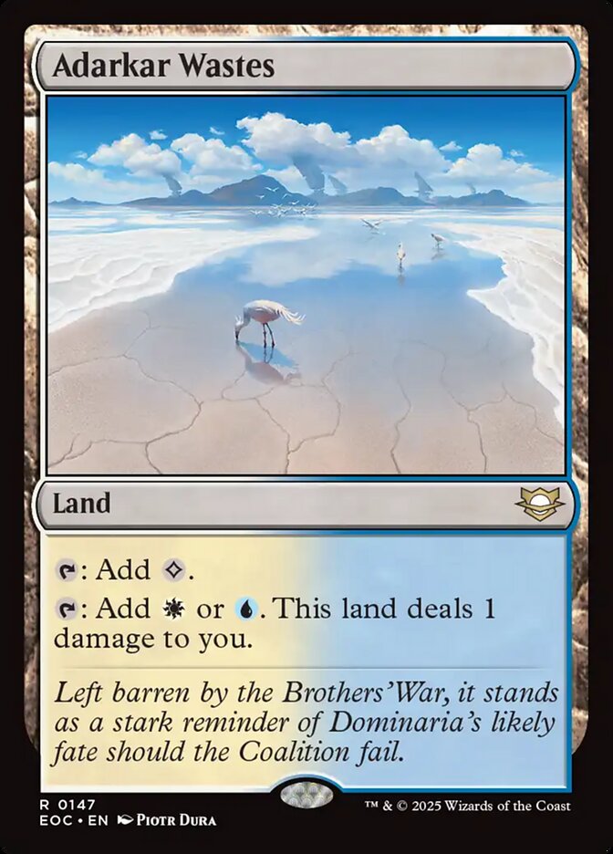 Regiões Agrestes de Adarkar / Adarkar Wastes - Magic: The Gathering - MoxLand