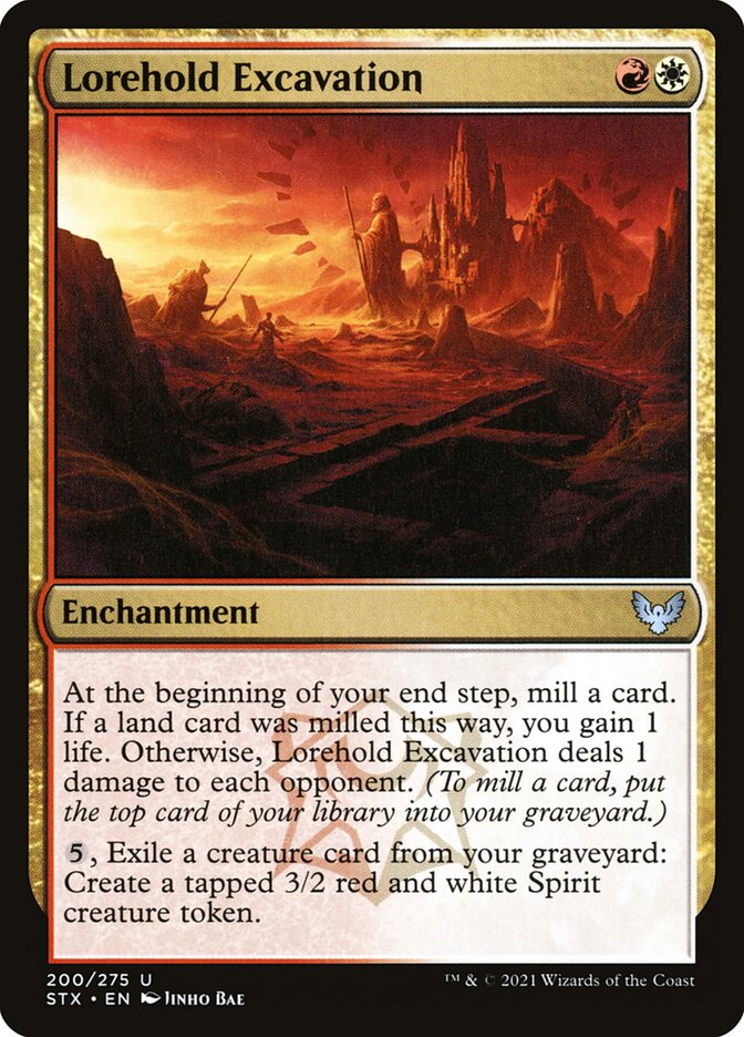 Escavação de Sapioforte / Lorehold Excavation - Magic: The Gathering - MoxLand