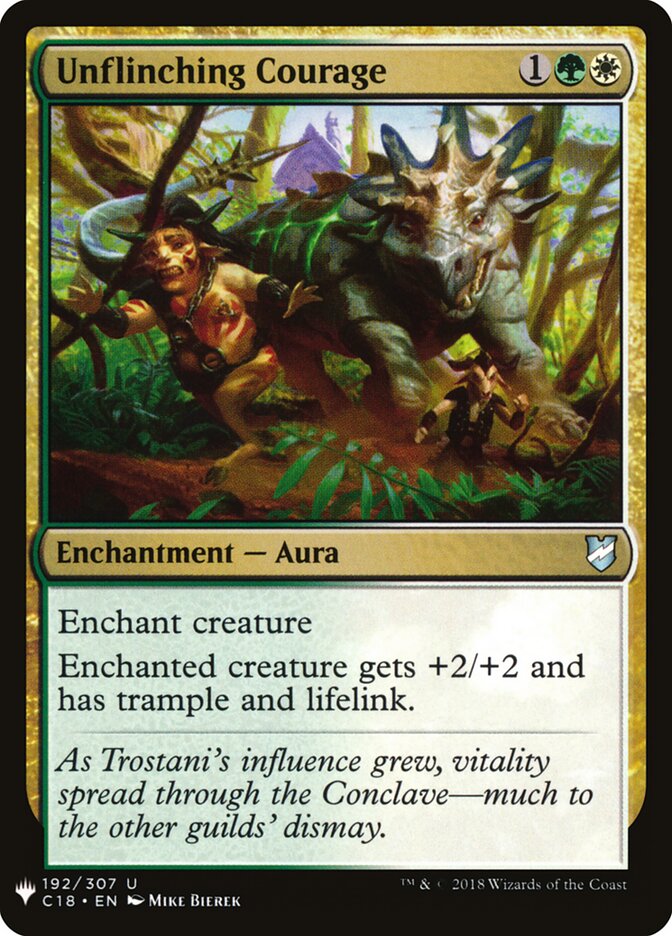 Coragem Inabalável / Unflinching Courage - Magic: The Gathering - MoxLand