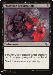 Reclamação Phyrexiana / Phyrexian Reclamation - Magic: The Gathering - MoxLand