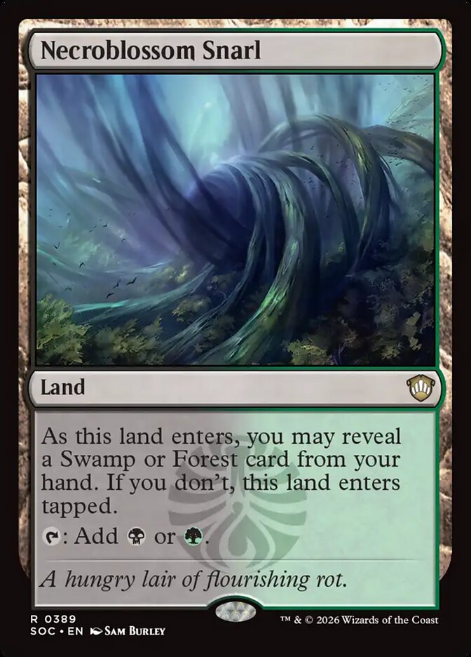 Liame da Necroflorescência / Necroblossom Snarl - Magic: The Gathering - MoxLand