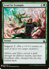 Liderar Pelo Exemplo / Lead by Example - Magic: The Gathering - MoxLand