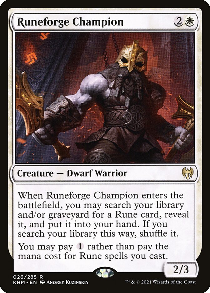 Campeão da Forja Rúnica / Runeforge Champion - Magic: The Gathering - MoxLand