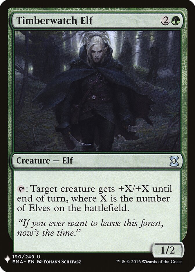 Elfo Vigia dos Pinheiros / Timberwatch Elf - Magic: The Gathering - MoxLand