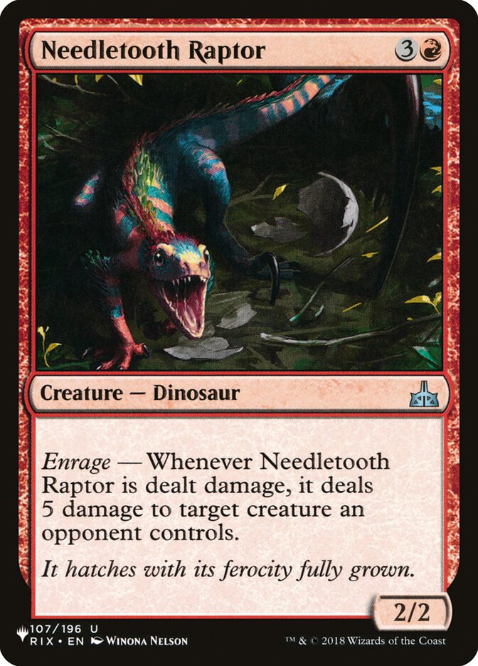 Raptor Aguilhodonte / Needletooth Raptor - Magic: The Gathering - MoxLand