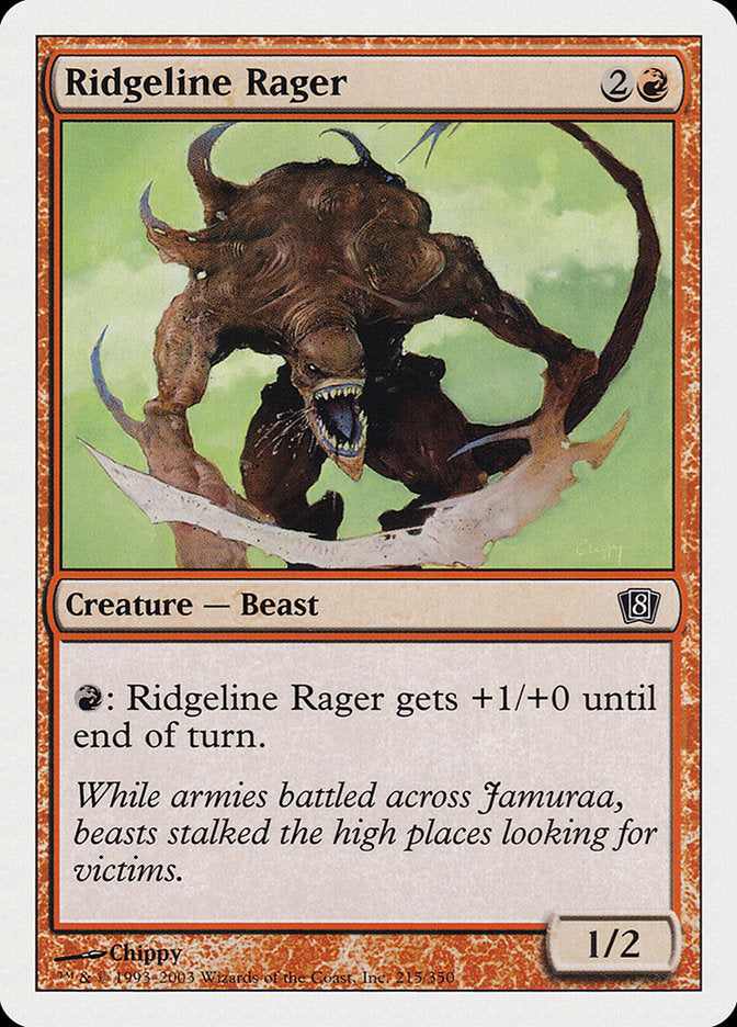 Raivoso da Cordilheira / Ridgeline Rager - Magic: The Gathering - MoxLand