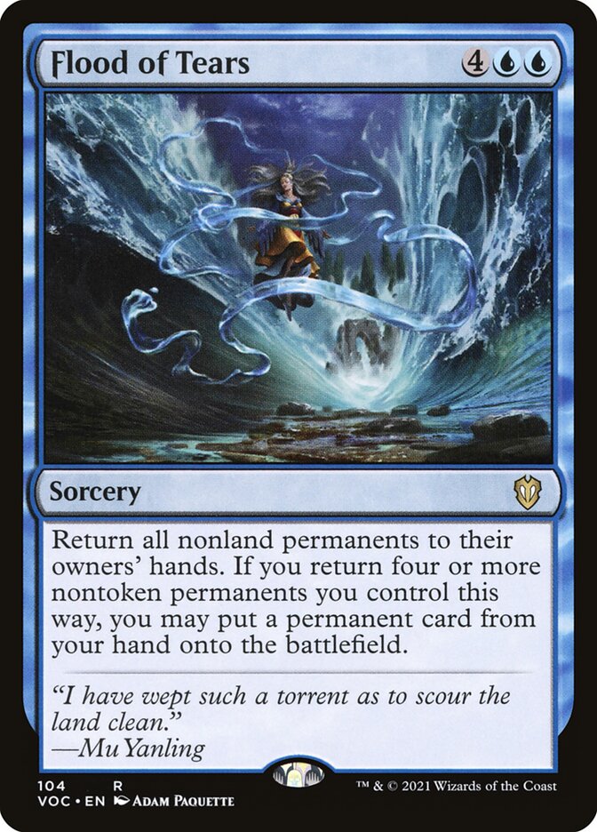 Inundação de Lágrimas / Flood of Tears - Magic: The Gathering - MoxLand